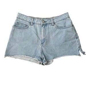 Roxy High Waisted Light Wash Denim Shorts size 29